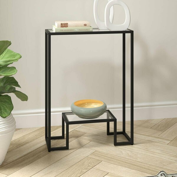 Hudson & Canal 22 in. Athena Rectangular Console Table, Blackened Bronze AT1701